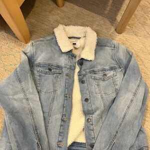 Denim Jacket with Sherpa Lining